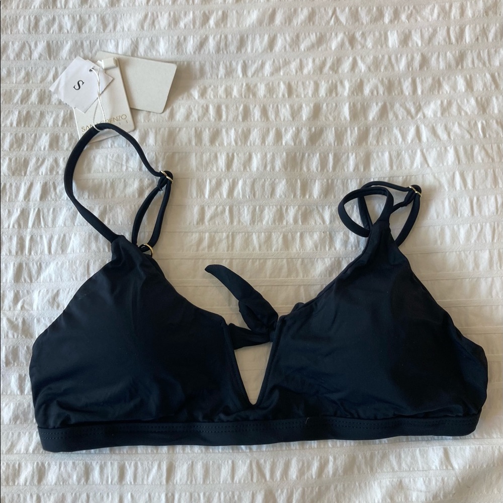 San Lorenzo black bikini top